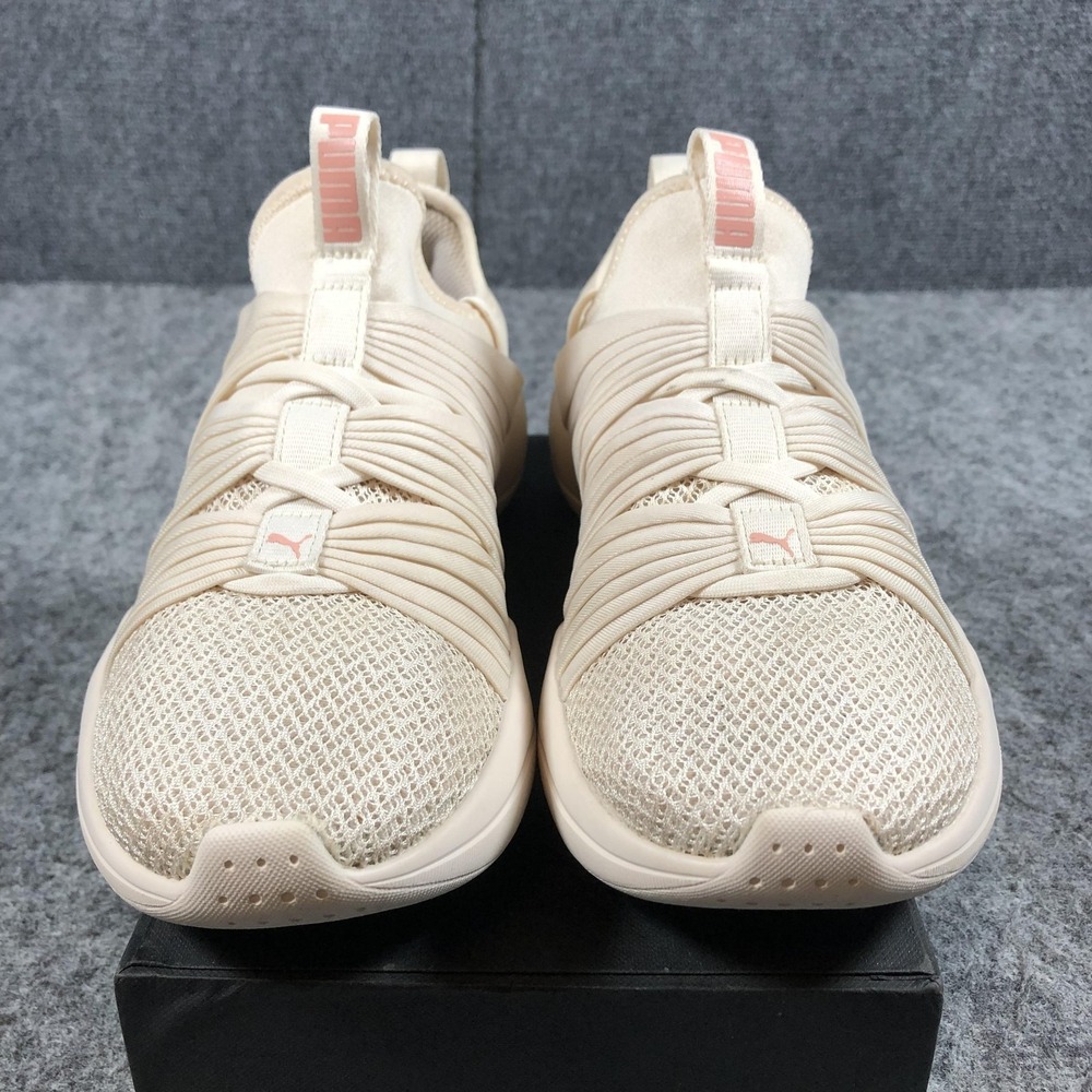 Puma Womens 8.5 Beige Mesh SoftFoam Slip On Athletic Sneakers 192337-08 - Picture 4 of 16